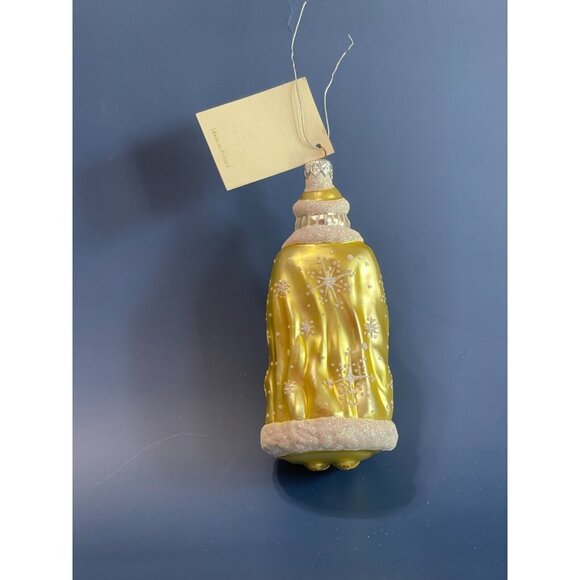 Patricia Breen Santa of the North Citrine Blown Glass Ornament 6.25" w/Tag 1997 - Picture 4 of 6